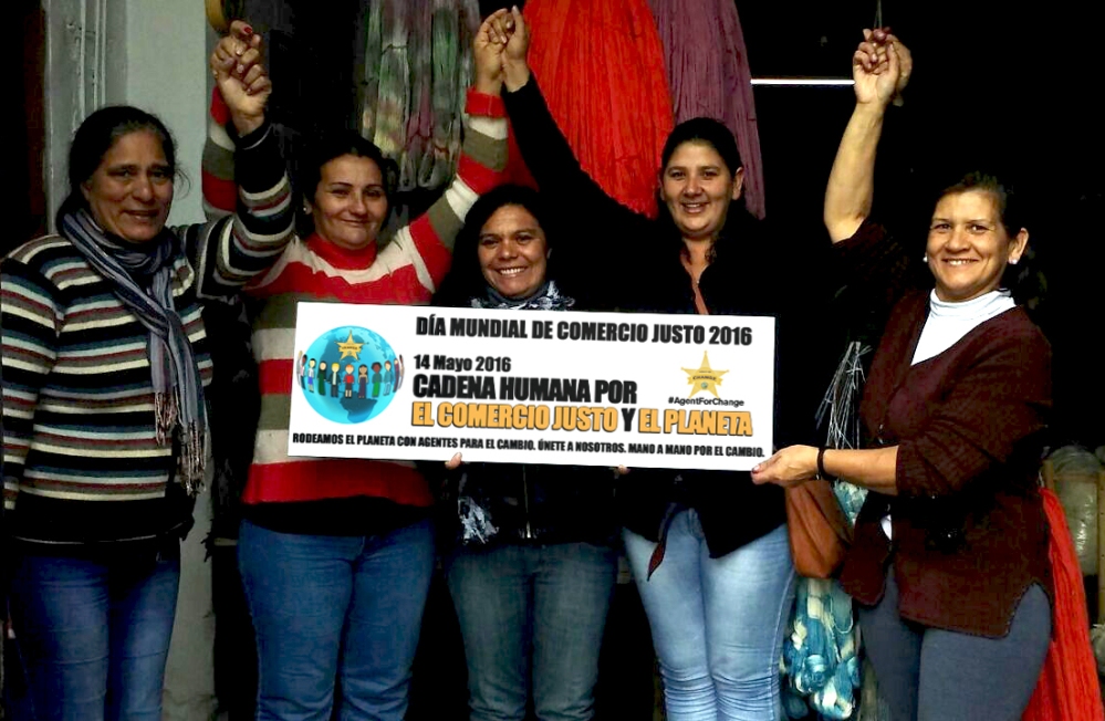 Manos del Uruguay - Artesanas de la Cooperativa de Cadef Florida - Rosa Elena, Blanca, Patricia, Leticia, Sandra.